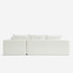 Cypress Modular Right-Side Chaise Sectional Sofa White
