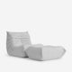 Sunday-Citizen_Furniture_Dakota-Single Chair Ottoman Light Grey