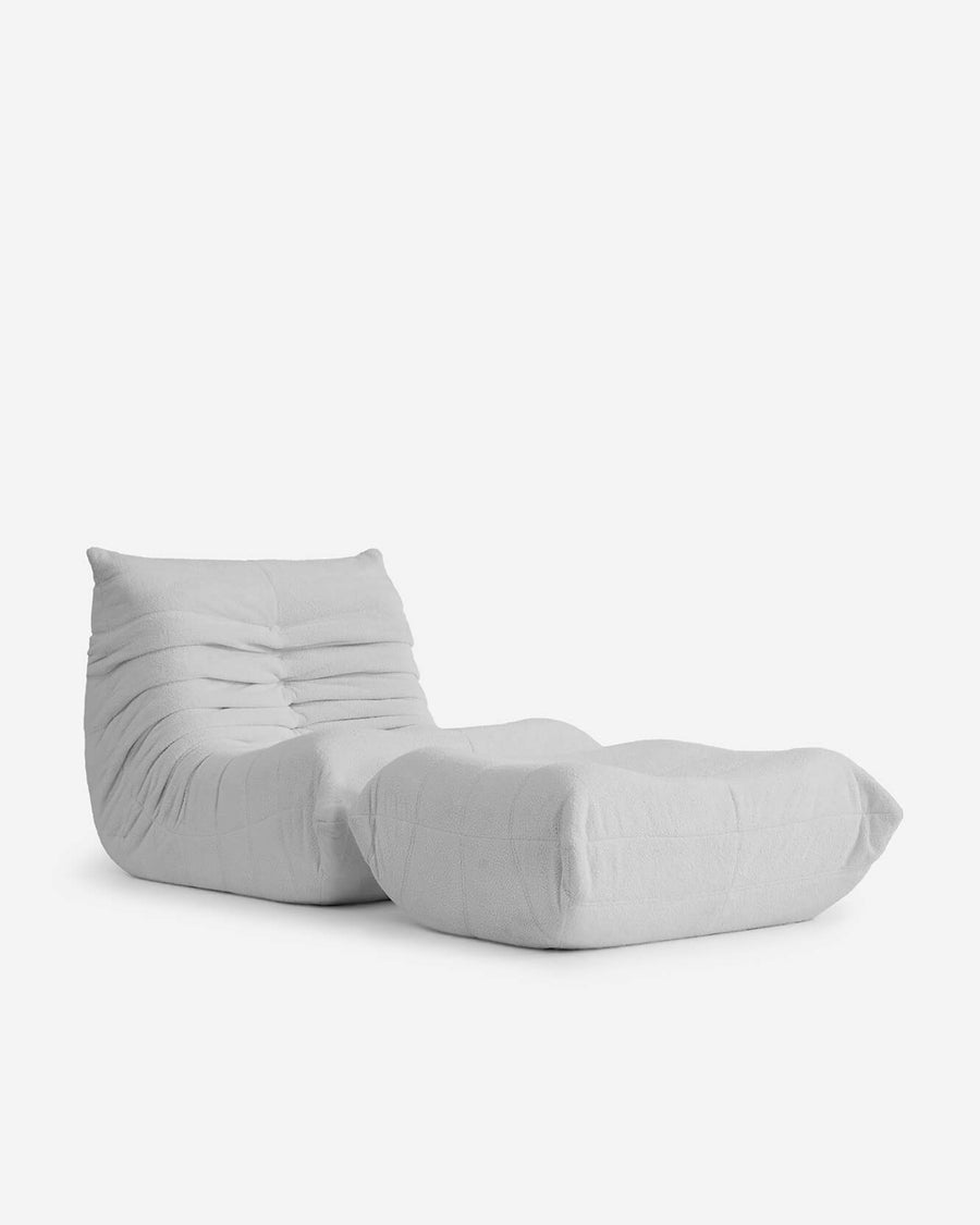 Sunday-Citizen_Furniture_Dakota-Single Chair Ottoman Light Grey