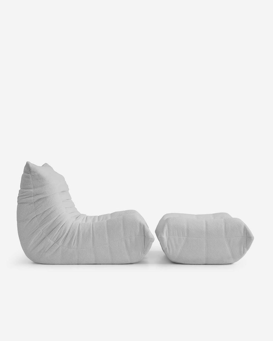 Sunday-Citizen_Furniture_Dakota-Single Chair Ottoman Light Grey