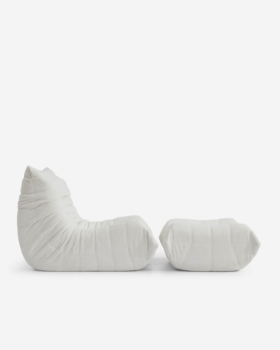 Sunday-Citizen_Furniture_Dakota-Single Chair Ottoman White