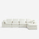 Hudson Modular Extended Sectional White
