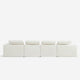Hudson Modular Extended Sectional White