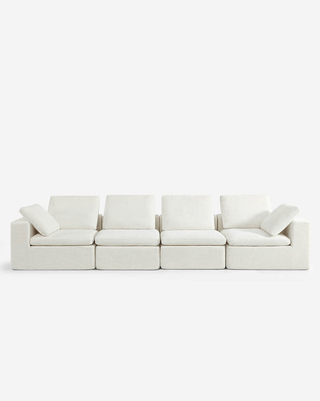 Hudson Modular Four Seater White