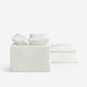 Hudson Modular Two Seater + Ottoman White