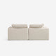 Hudson Modular Two Seater + Ottoman Beige