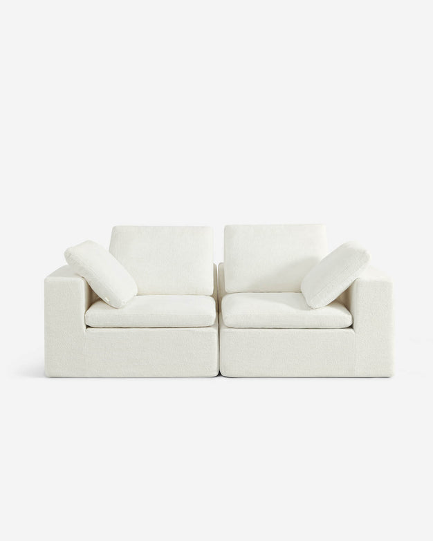 Hudson Modular Two Seater White