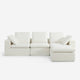 Hudson Modular Sectional White