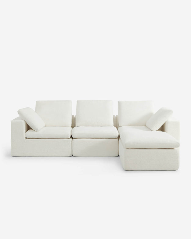 Hudson Modular Sectional White