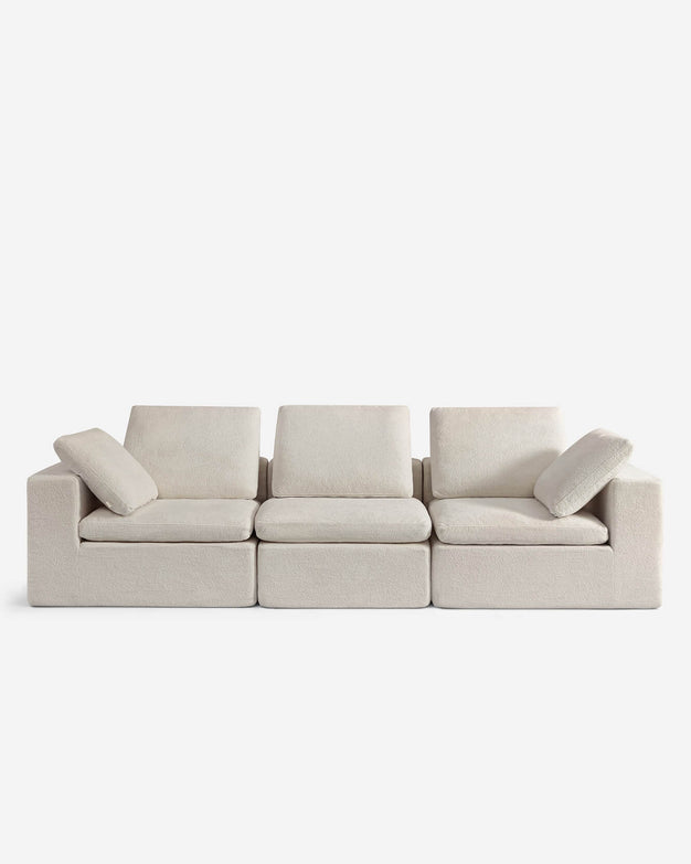 Hudson Modular Three Seater Beige