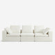 Hudson Modular Three Seater White