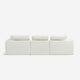 Hudson Modular Three Seater White