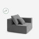 Sunday Citizen Furniture Kai Corner Grey