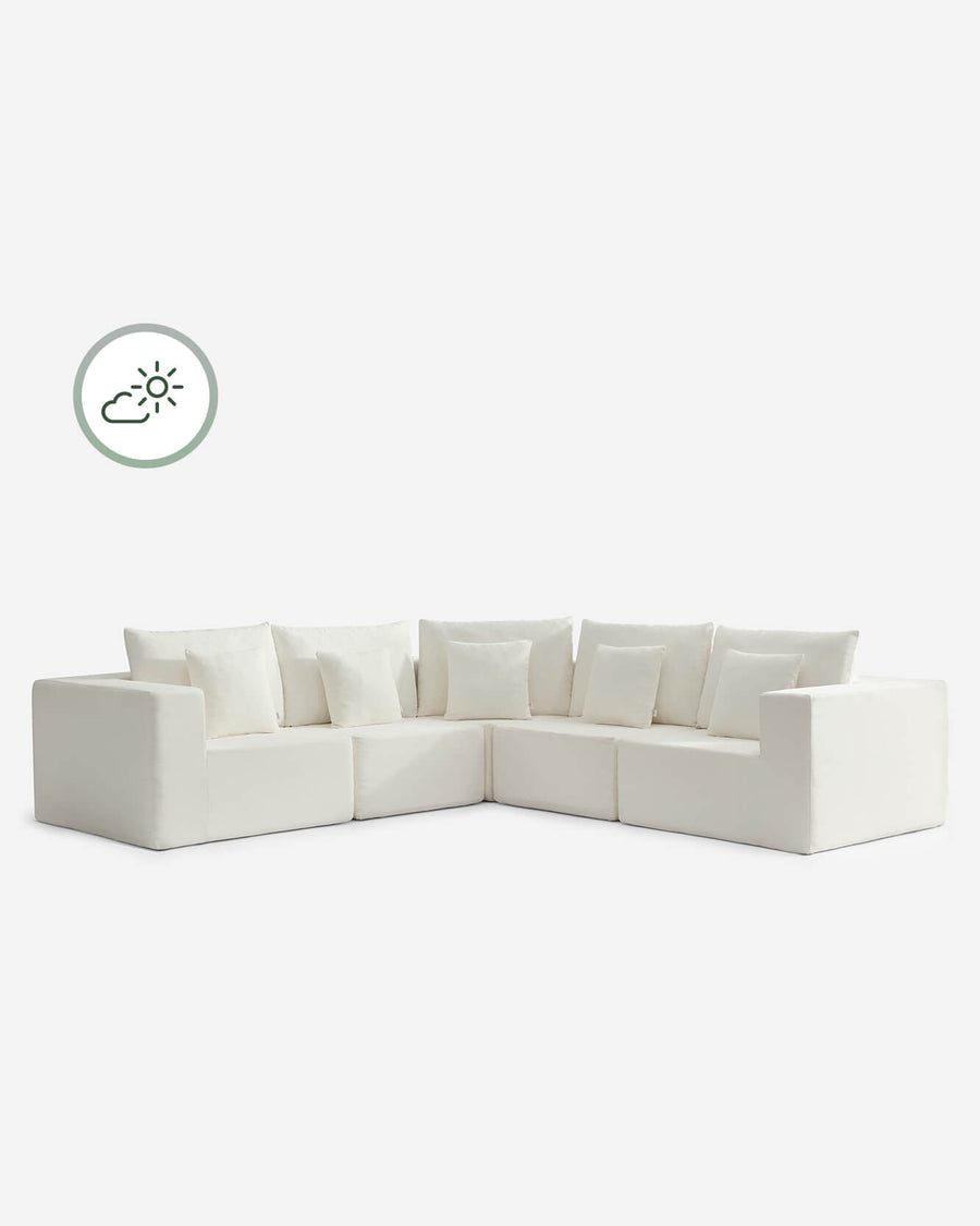 Image of Kai Modular Outdoor L-Shaped Sectional Sofa