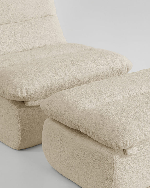 Lennox Indoor Ottoman Beige