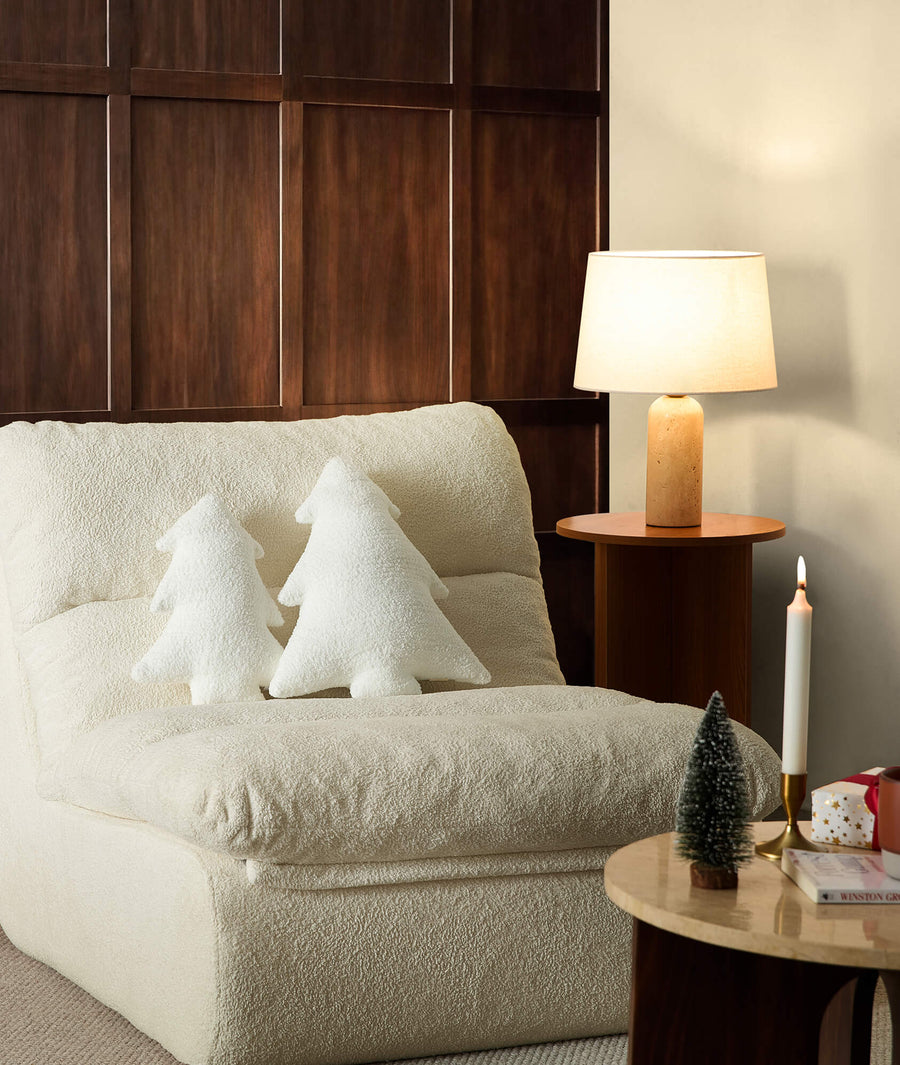 Snug Tree Pillow  Off White