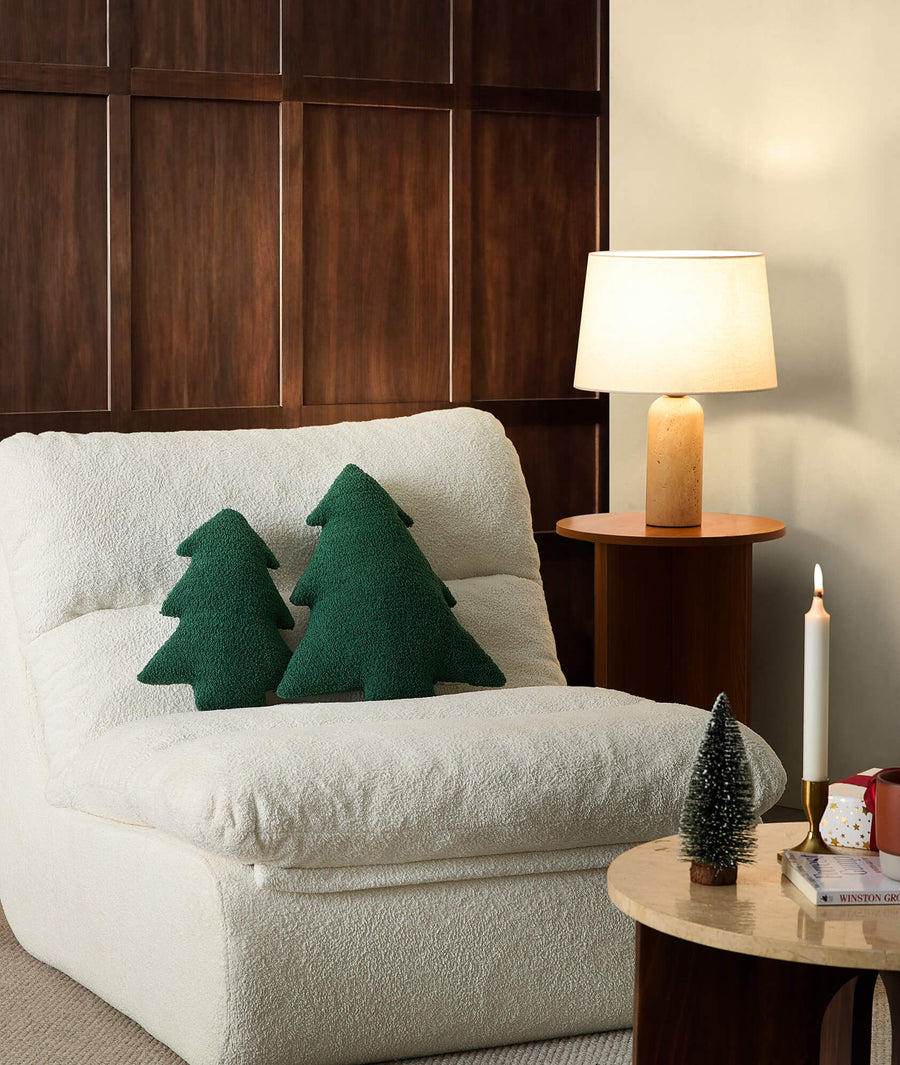 Snug Tree Pillow  Hunter Green