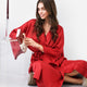 Silky Lyocell Kimono Rouge