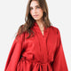 Silky Lyocell Kimono Rouge