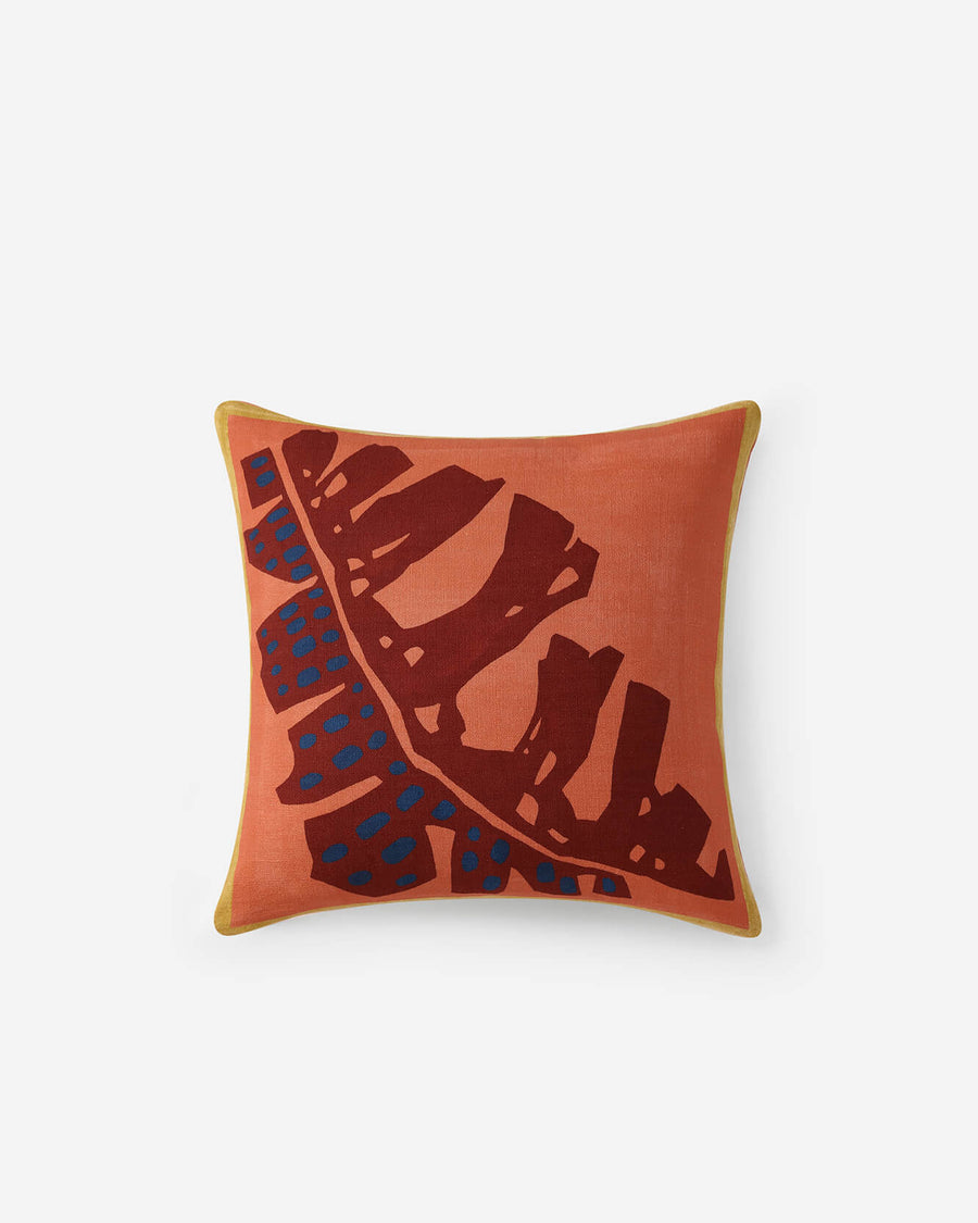 Image of Leaf Sketch Throw Pillow