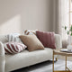 Tulum Throw Pillow Cloud Gray - Off White