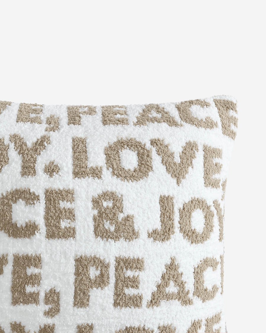 Secondary image of Love, Peace & Joy Throw Pillow