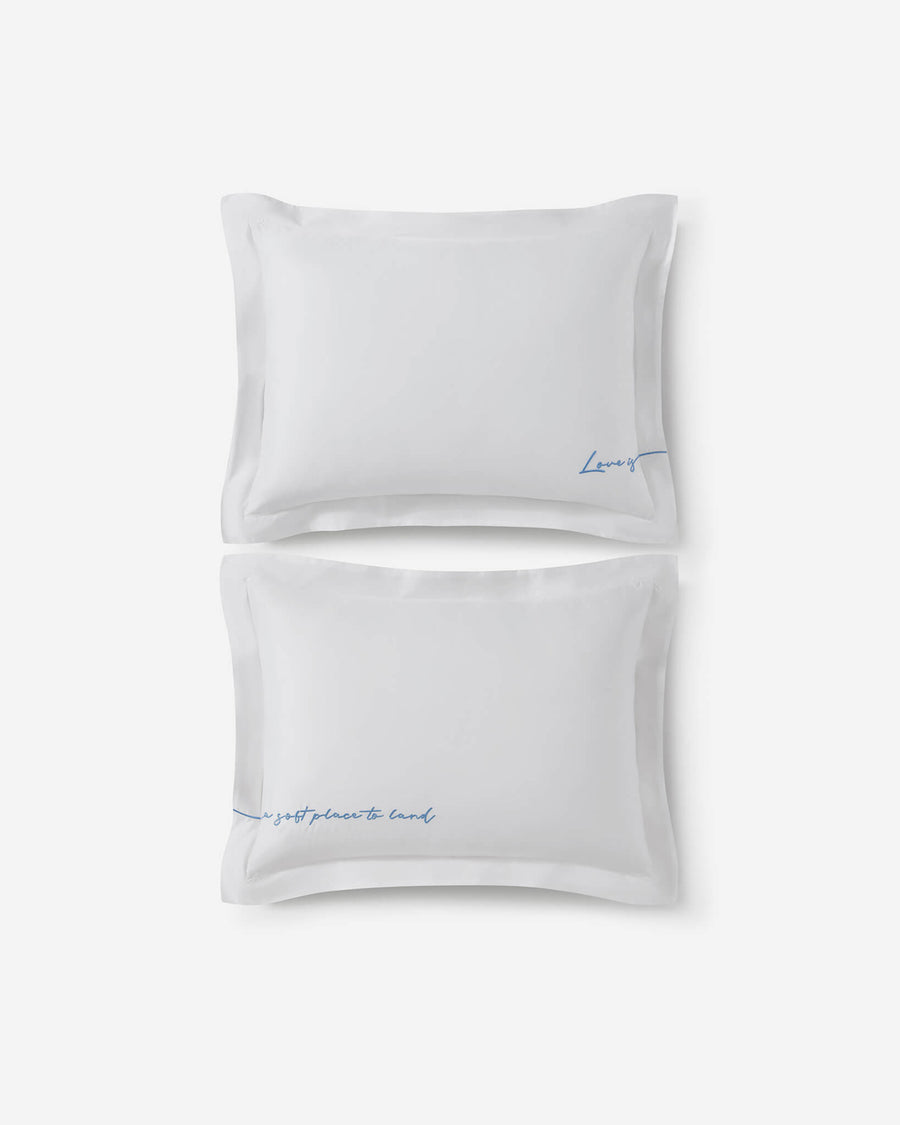 Sunday-Citizen_Lovely-Bamboo-Sham-Set White - Endless Sky