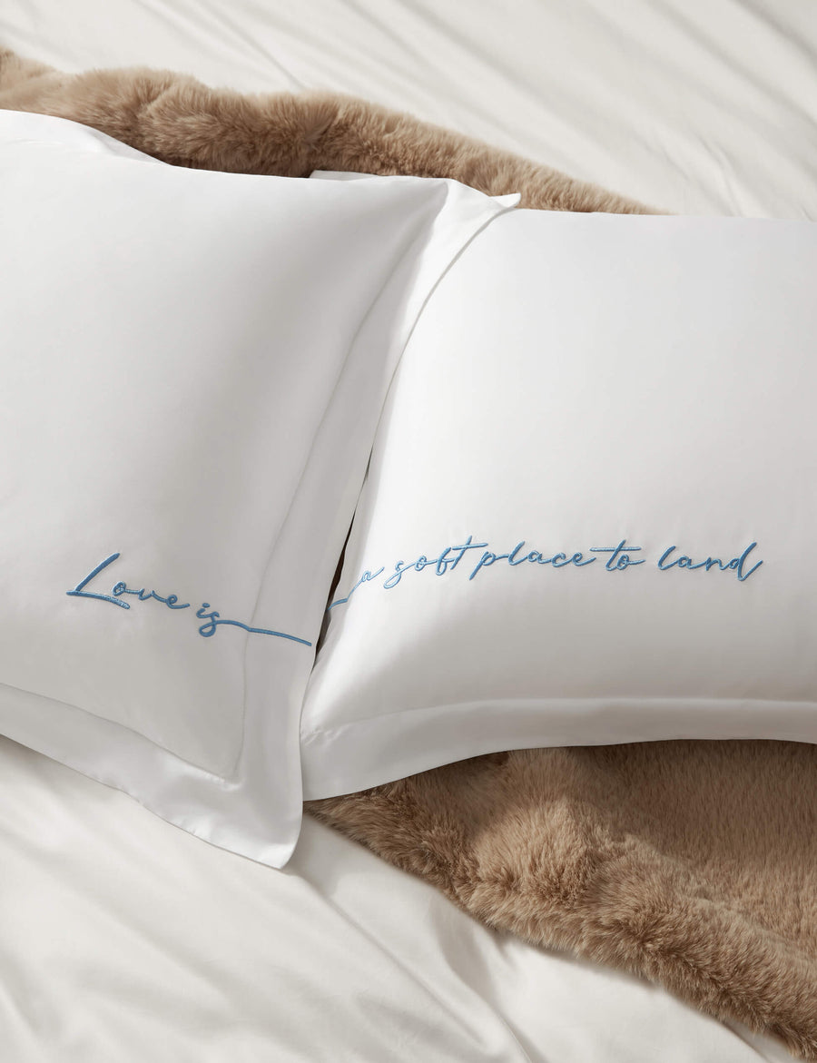 Sunday-Citizen_Lovely-Bamboo-Sham-Set White - Endless Sky