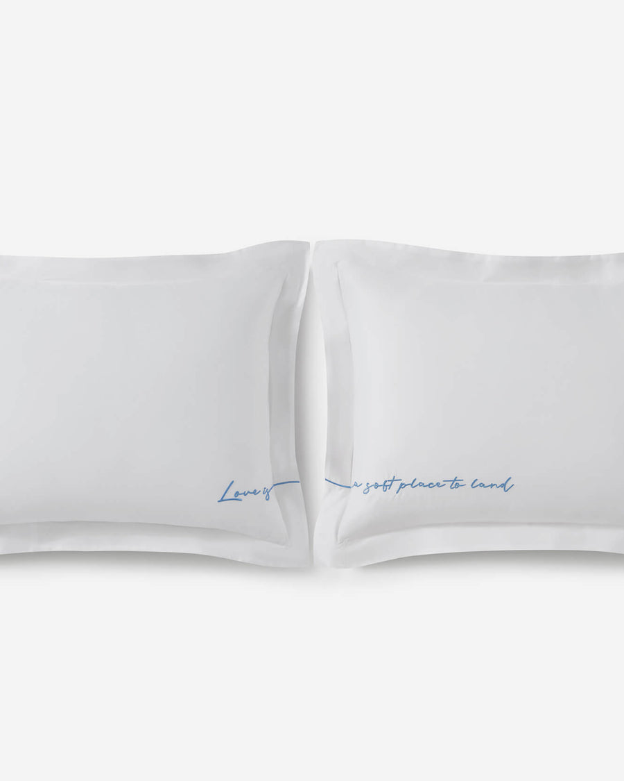 Sunday-Citizen_Lovely-Bamboo-Sham-Set White - Endless Sky