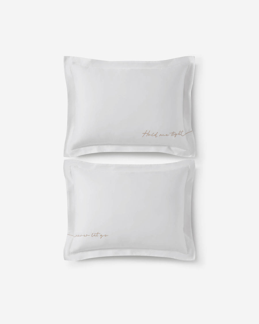 Sunday-Citizen_Lovely-Bamboo-Sham-Set White - Satin Chemise