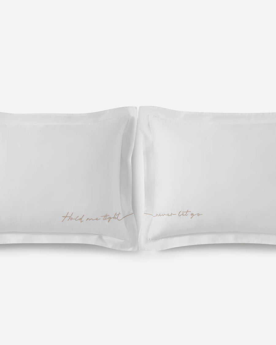 Sunday-Citizen_Lovely-Bamboo-Sham-Set White - Satin Chemise