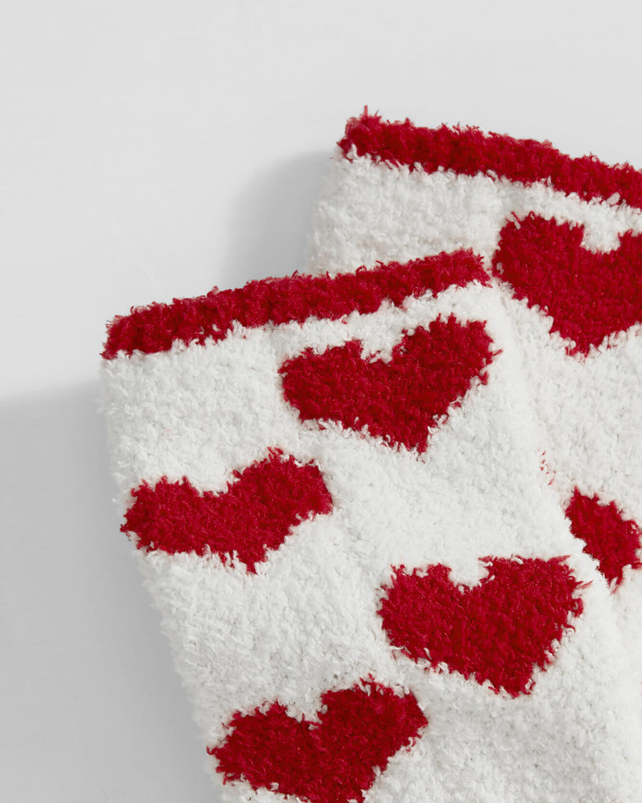 Sunday-Citizen_Lovely-Snug-Socks Off White - Red