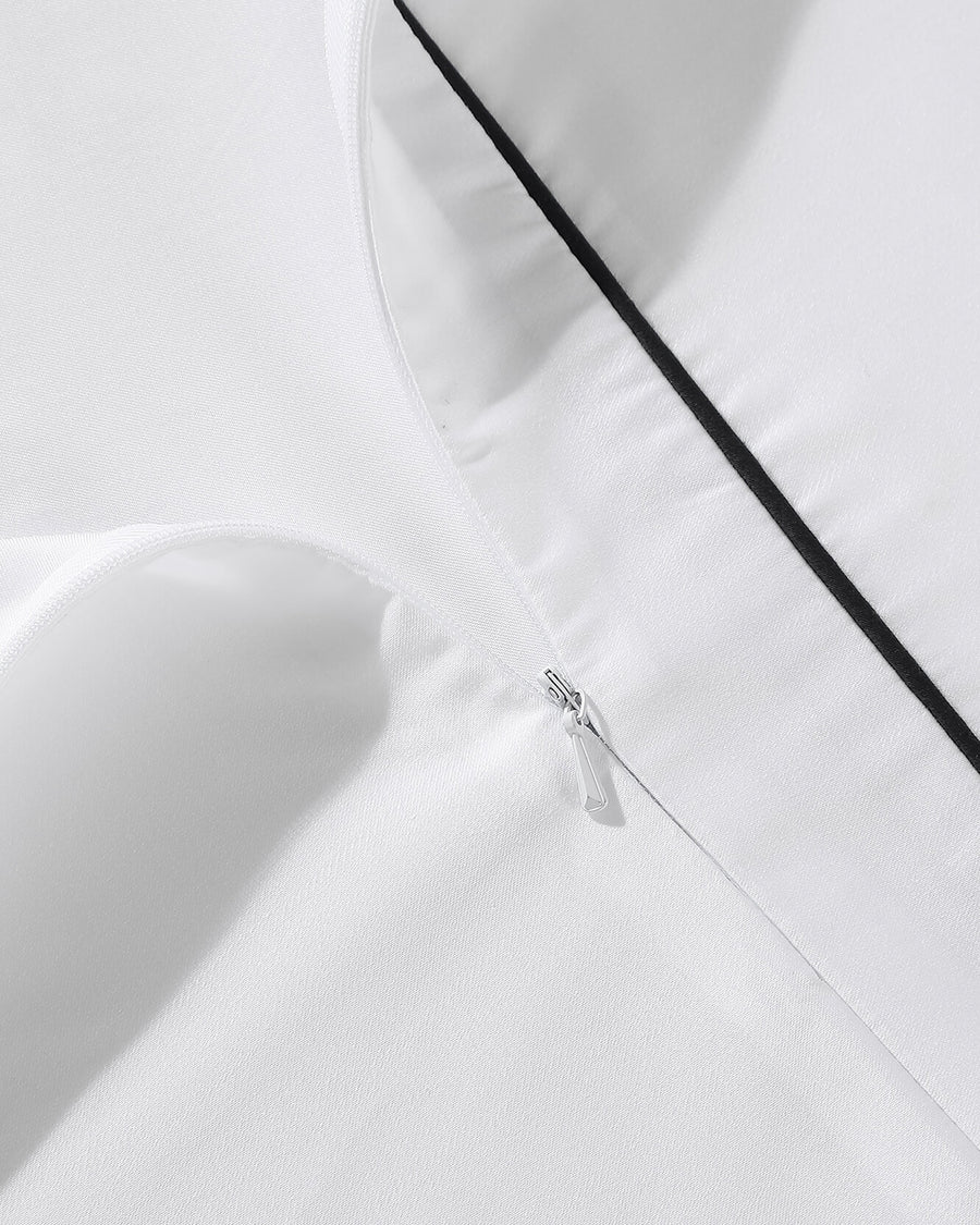 Sunday-Citizen_Luxe-Bamboo-Piping-Duvet-Cover_ White - Black