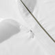 Sunday-Citizen_Luxe-Bamboo-Piping-Duvet-Cover White - Boulder Olive Leaf