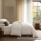 Luxe-Bamboo-Piping-Duvet-Cover White - Boulder