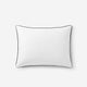Luxe Bamboo Piping Sham Set White - Black
