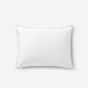 Luxe Bamboo Piping Sham Set White - Boulder Olive Leaf