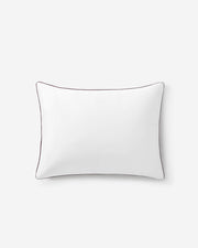 Luxe Bamboo Piping Sham Set White - Fig