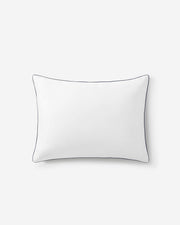 Luxe Bamboo Piping Sham Set White - Midnight