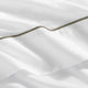 Sunday-Citizen_Luxe-Bamboo-Piping-Top-Sheet White - Boulder Olive Leaf