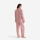 Sunday Citizen Lyocell Long Striped PJ Set Red White