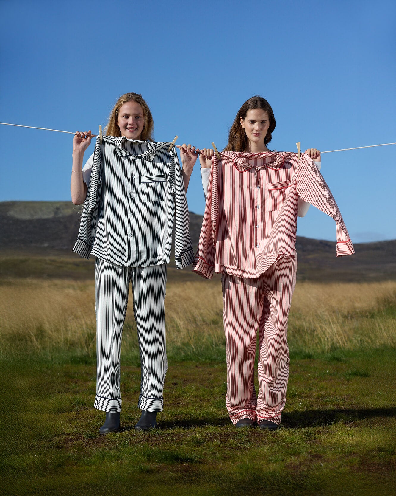 Silky Lyocell Long Striped Pajama Set – Sunday Citizen