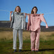 Sunday Citizen Lyocell Long Striped PJ Set Red White
