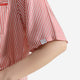 Sunday Citizen Lyocell Short Striped PJ  Set Stripes Red White