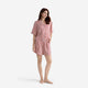 Sunday Citizen Lyocell Short Striped PJ  Set Stripes Red White