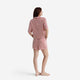 Sunday Citizen Lyocell Short Striped PJ  Set Stripes Red White
