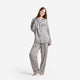 Sunday Citizen Lyocell Long Striped PJ Set Navy White