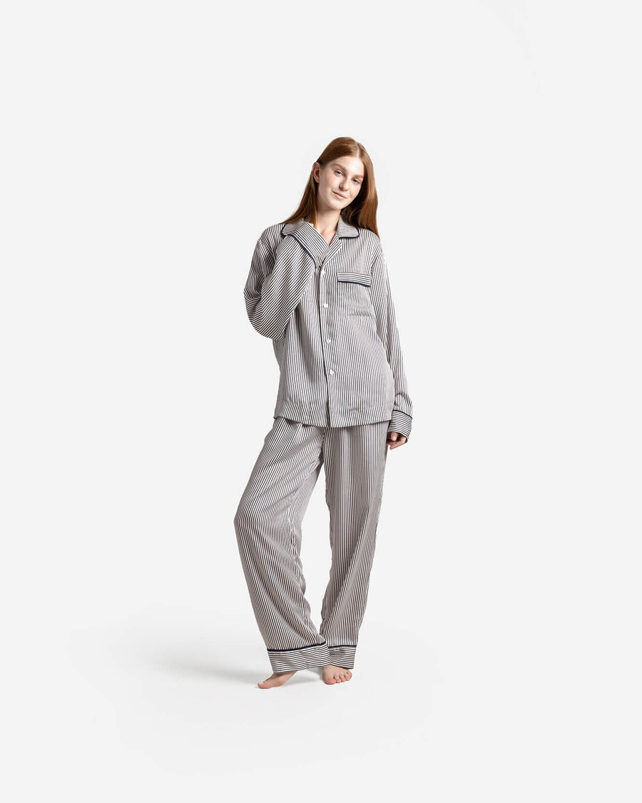 Schiesser Heren pyjama lange nachtkleding set pyjamaset, grafiet 182605, 50 Schiesser Heren pyjama lange nachtkleding set pyjamaset, grafiet 182605, 50