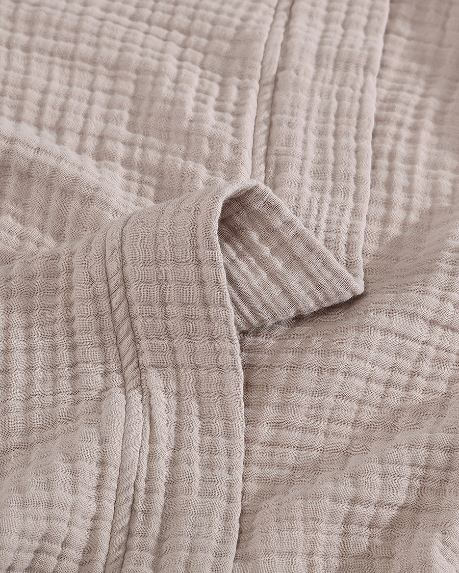 Muslin Cotton Kimono Taupe