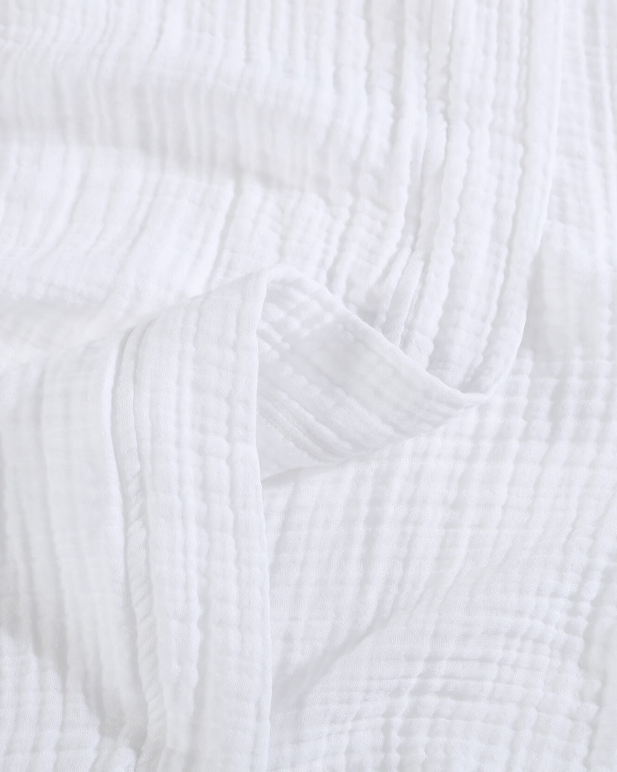 Muslin Cotton Kimono White
